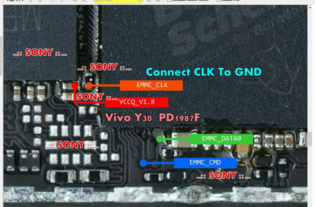 Vivo Y30 Test Point / EDL Point